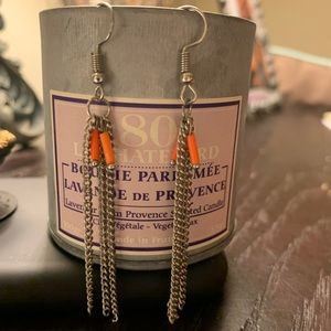 Silver dangly earrings - Fashion Jewelry